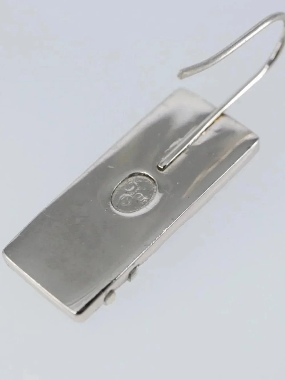 Christian Dior Pierce Earring metal Blue Auth yk20067